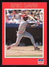 Eric Davis 1990 Starline Long John Silver's #38 Cincinnati Reds {0621