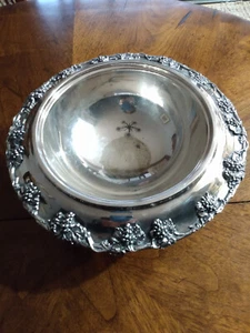 Vintage Silber Teller EPNS Herzstück Schale Trauben Design - Bild 1 von 9