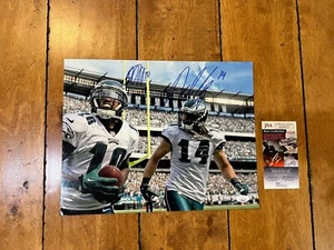 DeSean Jackson Riley Cooper PHILADELPHIA EAGLES Dual Signed 11x14 Photo JSA - Picture 1 of 8