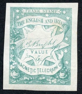 Privater Telegraph FRANK BRIEFMARKE 5/- PROOF (ohne Kontrollnummer) - Bild 1 von 1