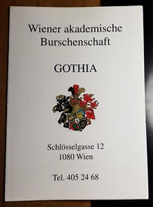 Burschschaft Gothia Wien - Invitación 135. Fiesta de la Fundación - Escudo de armas / Studentika - Imagen 1 de 1