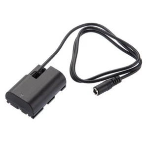 Fully decoded DR-E6 DC Coupler Dummy Battery Cable for Canon ACK-E6 5D2 5D3 60D - Picture 1 of 8
