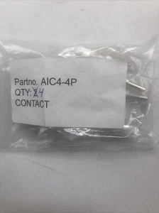 (4) Amphenol Fokker Elmo Contact AIC4-4P Mil Spec Circular ER Con 4 Crimp 4375 - Picture 1 of 9