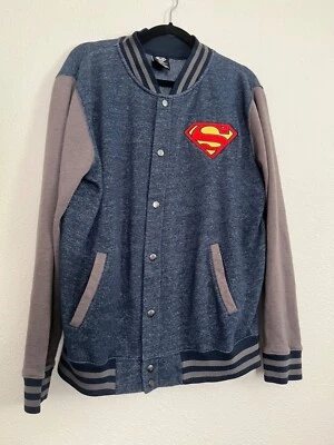Superman Bordado DC Comics Chaqueta Universitaria Sudadera Para Hombre Talla Mediana  Foto 1 de 2