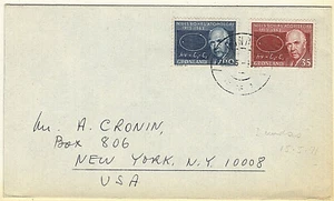 GREENLAND 1963 Niels Bohr Cover USA - Picture 1 of 1