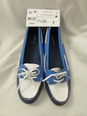 Дамы "Croft & Barrow" 7, AnaBlueMulti, завязать, мокасины обувь - Изображение 1 из 4