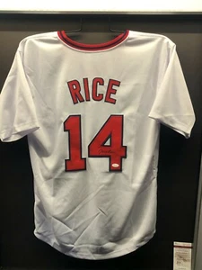JIM RICE Boston Red Sox Signed Jersey Replica J.S.A. C.O.A. - Picture 1 of 2