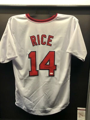 JIM RICE Boston Red Sox Signed Jersey Replica J.S.A. C.O.A. - Image 1 of 2