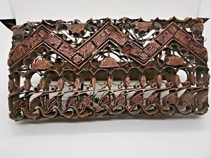 Pre 70's Batik Tjap Batik Stamp Copper Made In Indonesia Bali 10" x 5 x 3" A - Picture 1 of 4