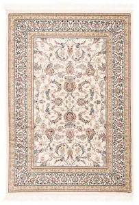 Alfombra tejida a máquina Nain Patterned varios tamaños-fina, alfombra, alfombra, beige - Imagen 1 de 24