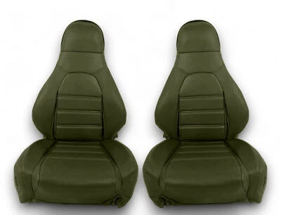 Чехлы на сиденья для Mazda MX-5 Miata 1990-1996 темно-зеленые - Изображение 1 из 4