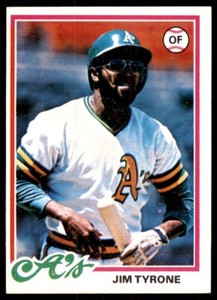 1978 Topps Jim Tyrone Baseball Cards. #487