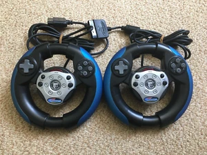 2 X PlayStation PS 1 & 2 Gamester Steering Wheels Controllers TESTED & WORKING - Picture 1 of 4