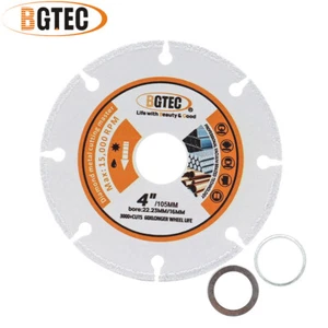 4''/105mm Diamond Saw Blade Cut Cutter Mental Rebar Steel Circular Cutting Disc - Picture 1 of 10