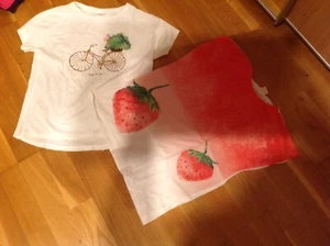 2 x Zara Mädchen Shirt 152 mit Glitzerpünktchen weiß - Bild 1 von 5