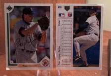 Roger Clemens Signed 1991 Upper Deck 2-Card Set Autograph