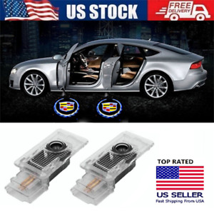 2/4 Cadillac LED Door Logo Lights Ghost Shadow Laser Welcome Projector Courtesy