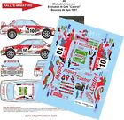 DECALS 1/18 REF 0046 MITSUBISHI LANCER HECKTERS BOUCLES DE SPA 1997 RALLYE RALLY