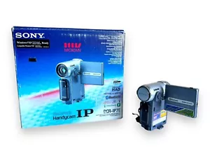 Sony Handycam DCR-IP7E Camcorder PAL MicroMV Retro Video Camera & Extras - Boxed - Picture 1 of 24