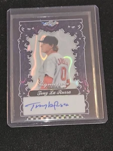 2025 Leaf Signature Series Multi-Sport Tony La Russa Purple Wave Auto 1/1 RARE - Picture 1 of 2