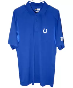 Indianapolis Colts Vented Polo Shirt | Polyester Button Activewear | Herren Medium - Bild 1 von 10
