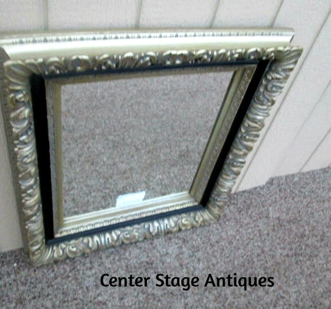 57873   Quality Carved Wood Mirror in Custom Framed Picture Frame Cover