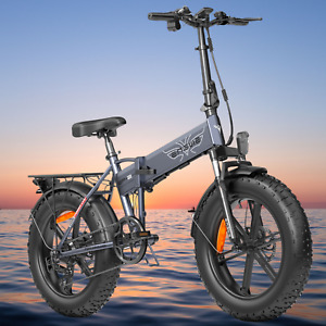 Sale! Folding Ebike ENGWE EP 2PRO 20'' 750ѡ 13AH Lithium 21 Speed Fat Tyres eMTB