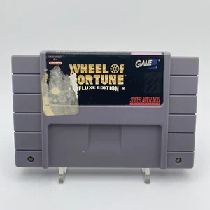 Cartucho Wheel of Fortune Deluxe Edition SNES Super Nintendo solo probado - Imagen 1 de 2