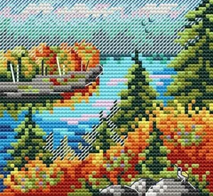 Autumn Forest SM-615 MP Studia Counted Cross-Stitch Kit - Picture 1 of 2