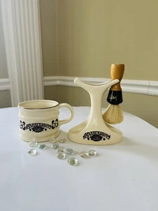 Barbershop "Old Fashioned Luxury" Shaving Stand W/Original Cup & Brush JAPAN - Picture 1 of 11