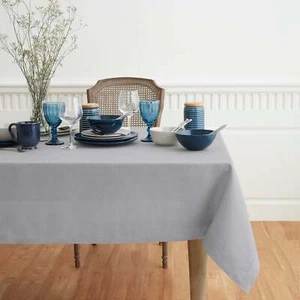 Solino Home 100% Pure Linen Tablecloth for Fall Kitchen Dining Solid Flax Fete - Picture 1 of 165