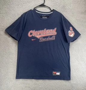 Nike Standard Fit MLB Cleveland Indians Guardians Retro T Shirt Men’s Size XL F5 - Picture 1 of 5