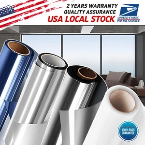 One Way Mirror Tint Window Film Privacy Protect UV Reflective Sun Block For Home - Picture 1 of 23