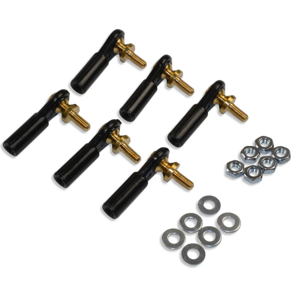 Ruderanlenkung Kugelkopf Kugelköpfe Kugelgelenk M3 Ø3mm 6 Stück incl.Muttern - Bild 1 von 1