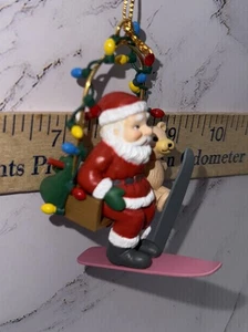 1992 "SANTA ON SNOWBOARD" CHRISTMAS ORNAMENT VINTAGE IN OVP - Bild 1 von 11