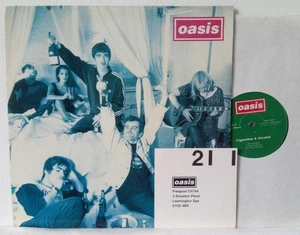 Oasis - Cigarettes & Alcohol 12 inch vinyl CRE 190T with fan club postcard (1994 - Picture 1 of 12