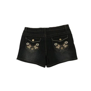 Nofuse Y2K Butterfly embroidered shorts Women's Size 15/16 bling Mcbling Beachy - Picture 1 of 8