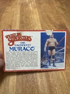 1984 WWF Wrestling Superstars Cut Bio File Card LJN The Magnificient Muraco - Bild 1 von 8