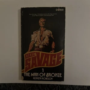 DOC SAVAGE #1 The Man of Bronze - Kenneth Robeson (Lester Dent) - 1975 Corgi 1st - Picture 1 of 3