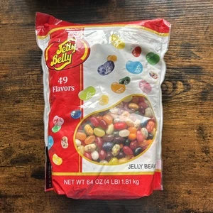 Jelly Belly Original Gourmet Beans 49 Flavors • 4 lb Resealable Bag •BB 08/12/26 - Picture 1 of 2
