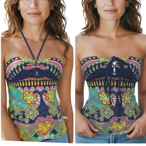 Nanette LEPORE Women’s Multicolor All Over Print Tankini Size XS - Picture 1 of 12