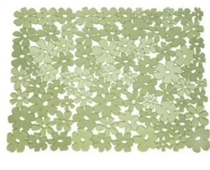 iDesign Blumz Floral Green Flexible Plastic Large Sink Protector Mat 12.5inx16in - Picture 1 of 2