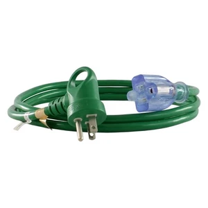 Conntek Indoor 6 ft. L Green Extension Cord 16/3 SJTW - Picture 1 of 1