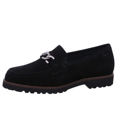 Sioux Meredith Damen Mokassin in Schwarz