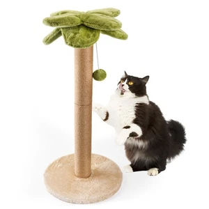 34 Zoll großer Katzenkratzbaum mit interaktiver baumelnder Kugel aus Sisal - Bild 1 von 6