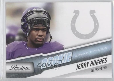 2010 Playoff Prestige Draft Picks Light Blue /999 Jerry Hughes #254 Rookie RC - Image 1 of 2