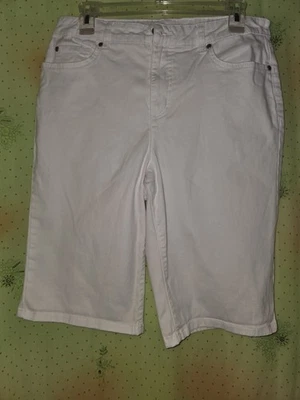 Pantalones cortos de jean blancos Kim Rogers talla 12 Foto 1 de 4