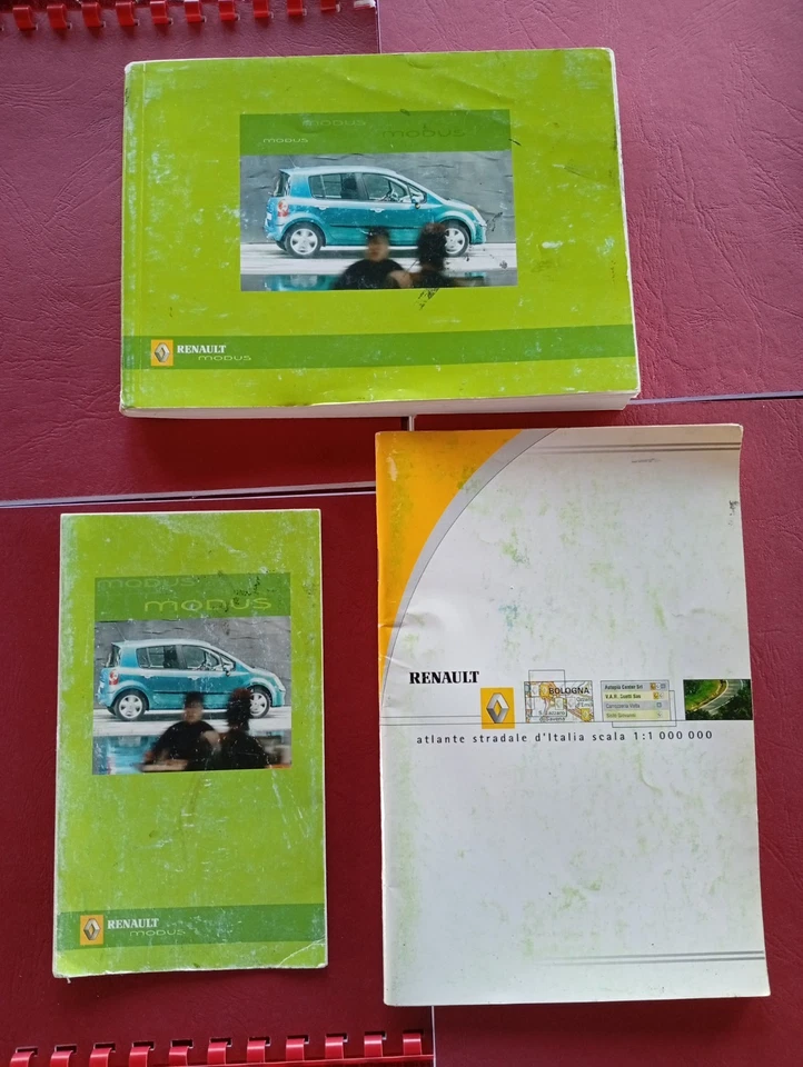 Renault MODUS Kit libretti  USO MANUTENZIONE + Atlante anno 2004 - Immagine 1 di 4