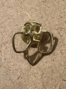 BROWNIE Girl Scouts Gold Membership Pin Brass Trefoil Pixie Club Fir Youth - Picture 1 of 3