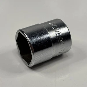 Snap On Tools TM18 1/4 Dr 6Pt SAE 9/16 Flank Dr Shallow Chrome Socket USA 1985 - Foto 1 di 11